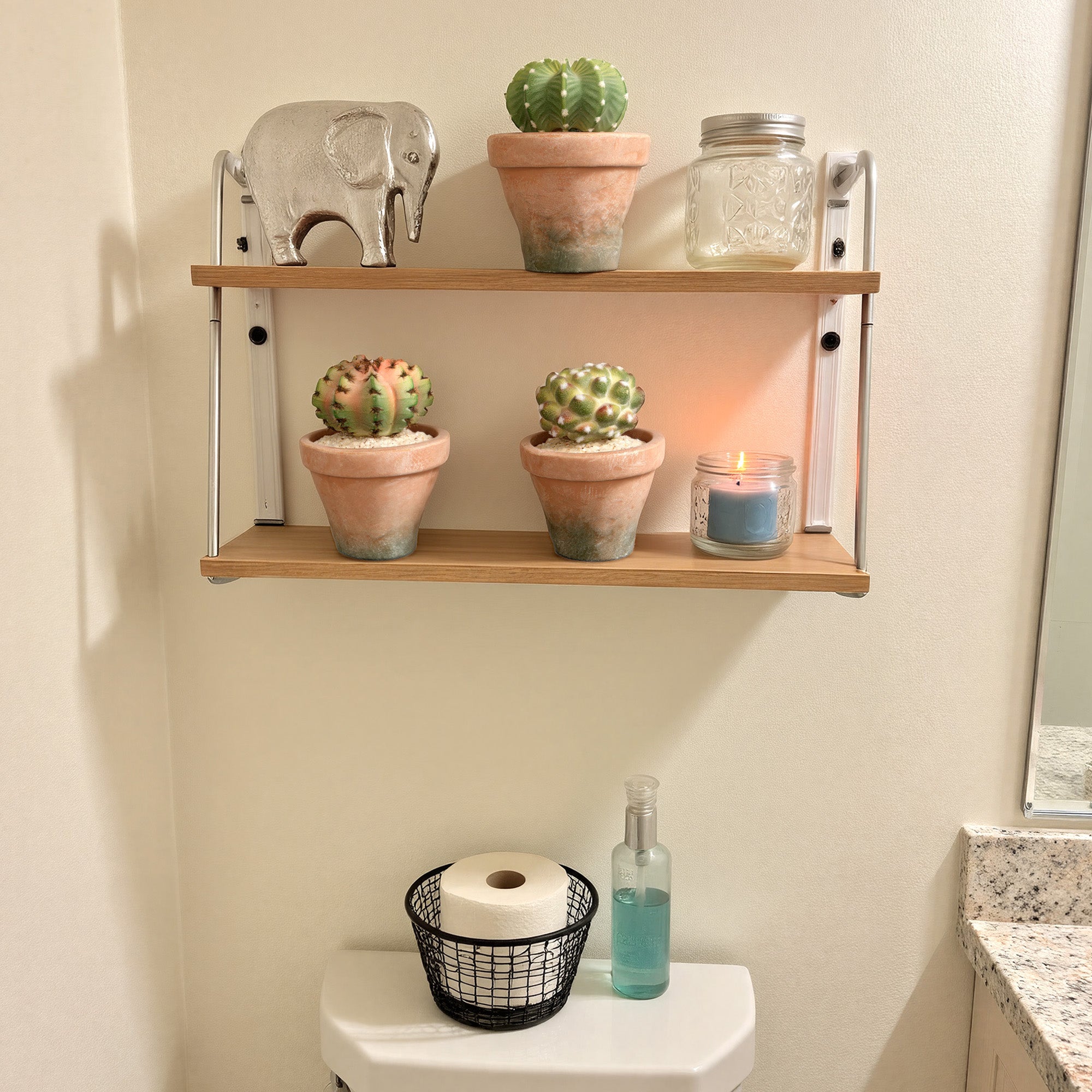 RosyHaven 5.6"+5.8"+5.6"/6.8"+7"+6.7"/7.7"+7.9"+7.9"/9.5" +10.3"+9.3"Small Artificial Succulents Plants in Terracotta Pot with Warm White & Multicolor Changing Light,Set Of 3 Fake Succulents for Table Desk Bathroom Kitchen Bedroom Shelf Decor