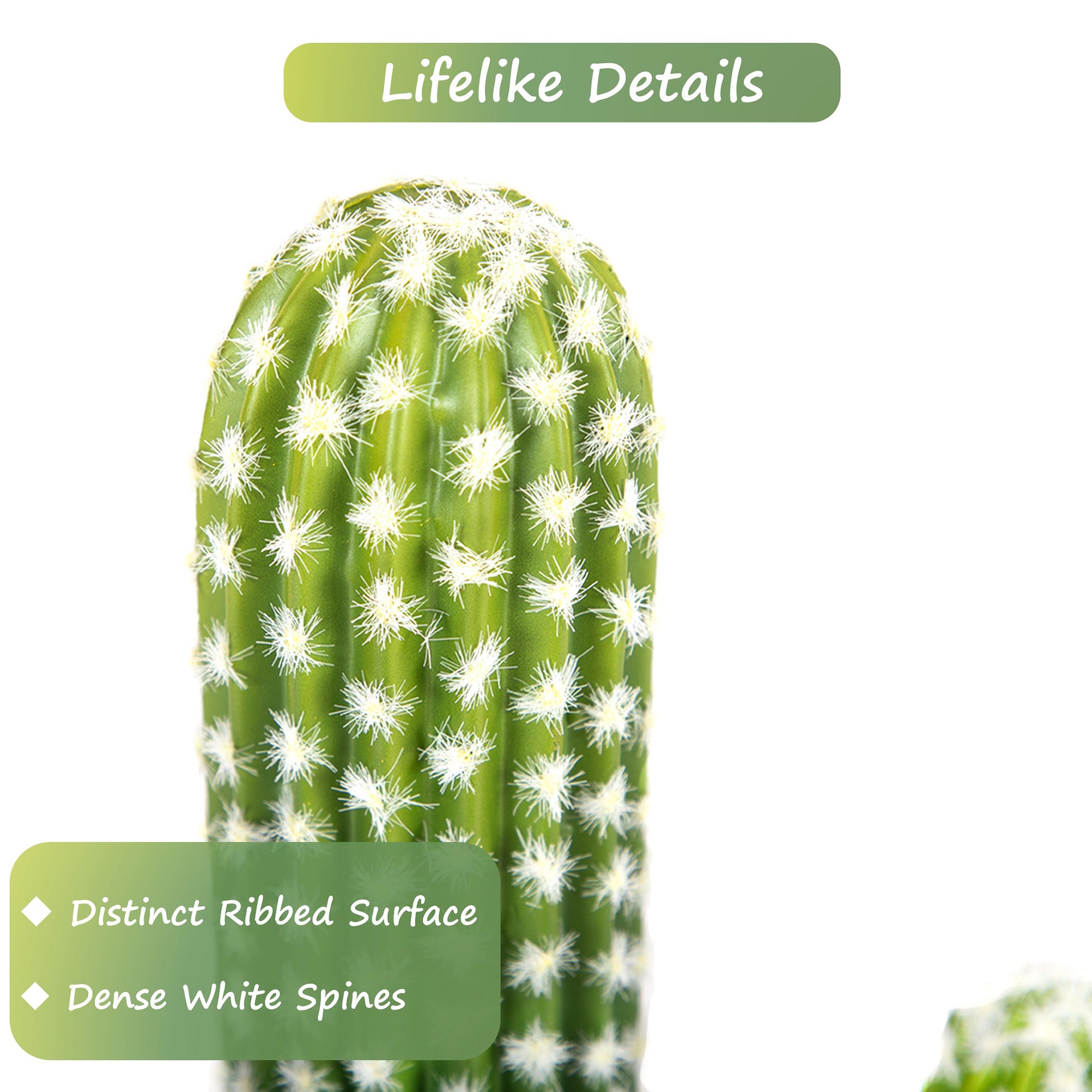RosyHaven 23"/25.5"/30.7"32.6" Realistic Artificial Cactus Plants,  1pack/2packCute Faux Cactus Plants Indoor for Home Office Store Porch Patio Table Decor
