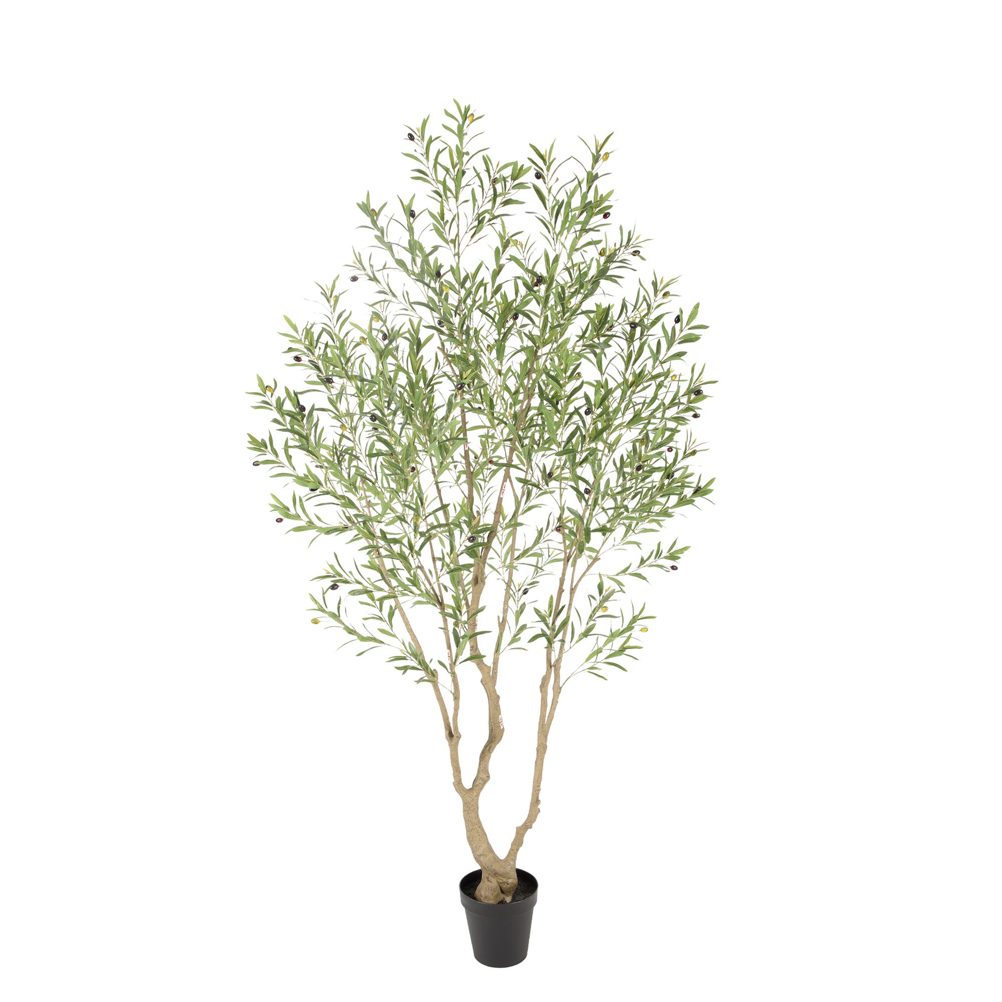 RosyHaven 7ft/8ft UV Resistant Artificial Olive Tree Indoor,Waterproof Faux Olive Tree with Super Full Leaves,Realistic Branches,Vibrant Fruits for Living Room Corner Bedroom Porch Balcony Decor