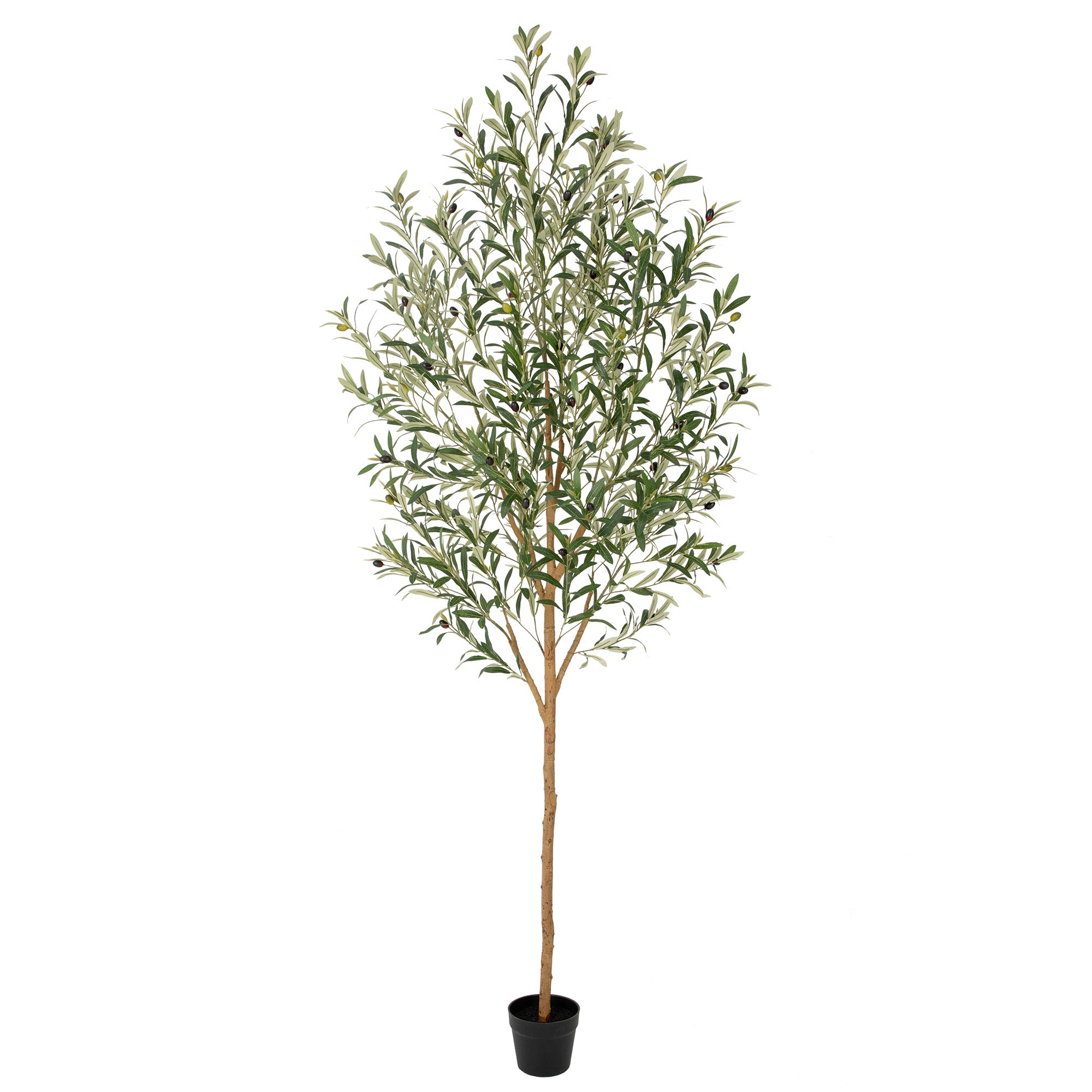 RosyHaven 5ft/6ft/7ft Realistic Artificial Olive Tree Indoor,Faux Olive Tree with Real Wood Trunks,Lifelike Leaves and Vibrant Fruits for Home Office Living Room Bedroom Garden Porch Balcony Corner Decor
