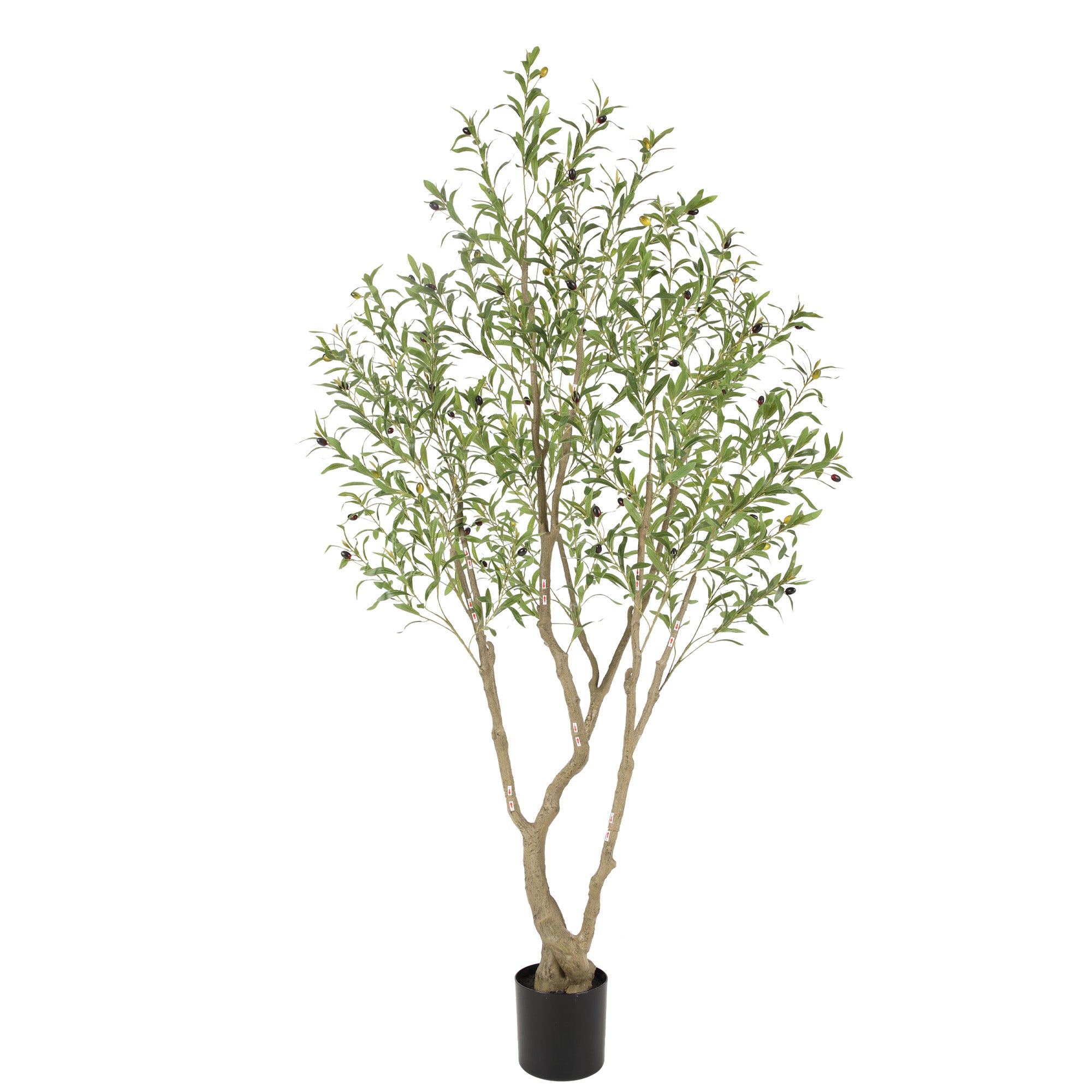 RosyHaven 7ft/8ft UV Resistant Artificial Olive Tree Indoor,Waterproof Faux Olive Tree with Super Full Leaves,Realistic Branches,Vibrant Fruits for Living Room Corner Bedroom Porch Balcony Decor