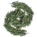 RosyHaven 2Pcs 6ft/9ft/12ft(1pack） Feel Soft Cedar Garland,  Realistic Christmas Cedar Garland with Full & Likelife Branches for Fireplace Table Staircase Window Front Door Decor