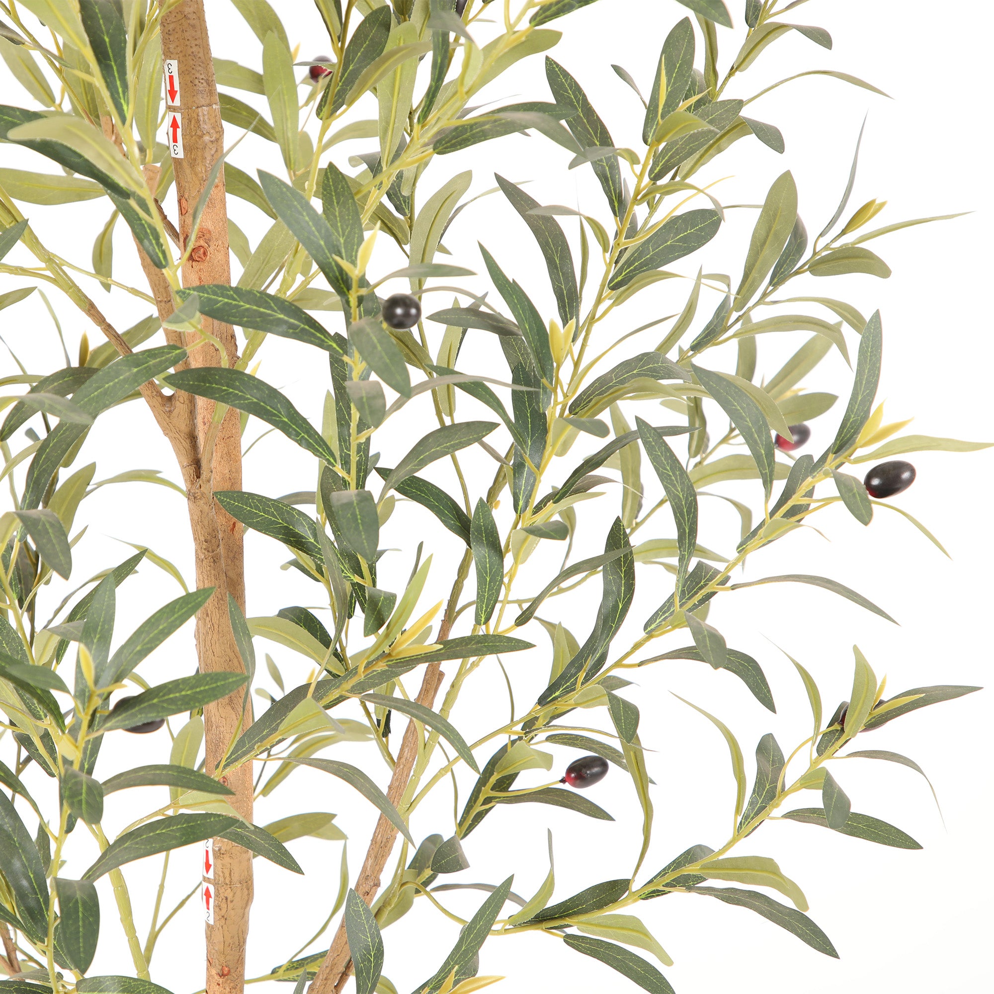 RosyHaven 4/5/6/7ft Realistic Faux Olive Tree, Artificial Olive Tree with Real Trunks, Lifelike Leaves and Fruits for Indoor Outdoor Home Office Store Corner Decor.