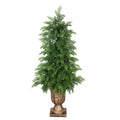 RosyHaven 3ft/4ft/5ft Real Touch Faux Cedar Tree with Decorative Urn Planter , 1Pack/2Pack UV Resistant Artificial Topiary Trees Outdoor for Front Door Porch Bedroom Livingroom Fireplace Holiday Decor