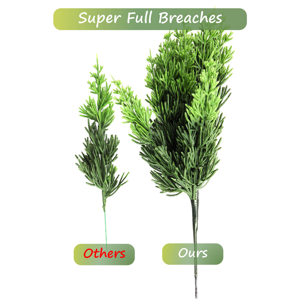 RosyHaven 6ft/7ft Real Touch Cedar Christmas Tree, UV Resistant Artificial Cedar Tree, with Realistic and Full Branches for Front Door Porch Bedroom Livingroom Fireplace Holiday Decor.